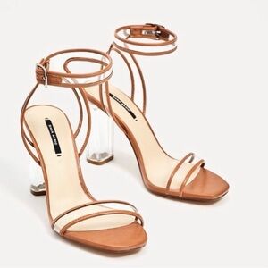 Zara clear heels